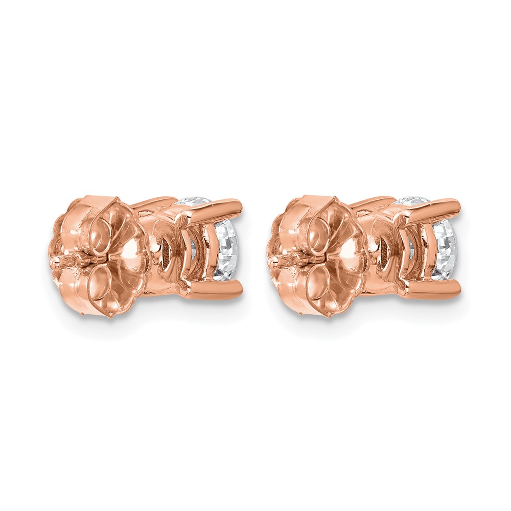 Rose 1 1/2 ctw Lab Grown Diamond VS/SI+ G+ Round 4 Prong Heavy Wt. Stud Earrings (EM1006-150-RLG)