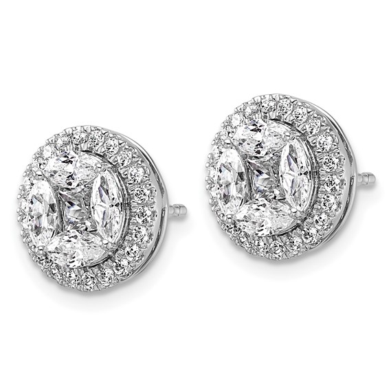 Diamond Fashion Cluster Earrings
