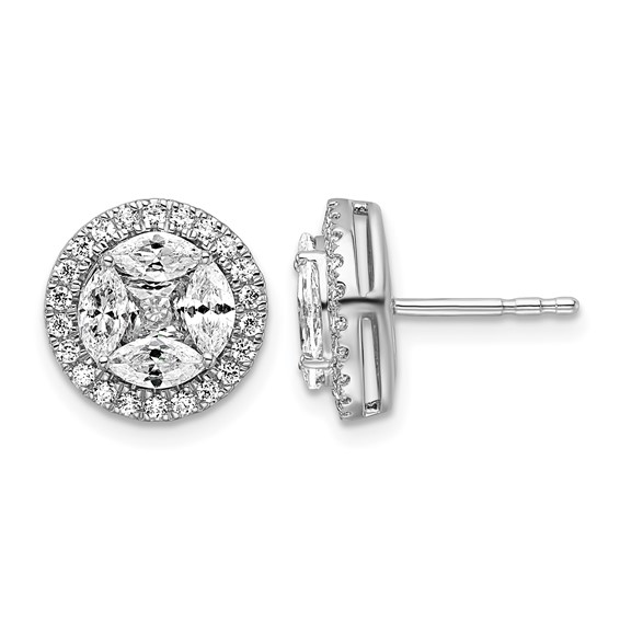 Diamond Fashion Cluster Earrings