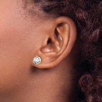 True Origin 14K Yellow Gold 3 Carat Lab Grown Diamond VS+ F+ Round Three Prong Heavy Weight Complete Stud Earrings view 3
