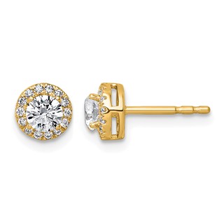Diamond Fashion Halo Earrings