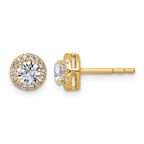 Diamond Fashion Halo Earrings