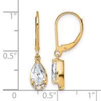 True Origin 14K Yellow Gold 1.75 Carat Lab Grown Diamond VS+ F+ Complete Leverback Earrings view 3