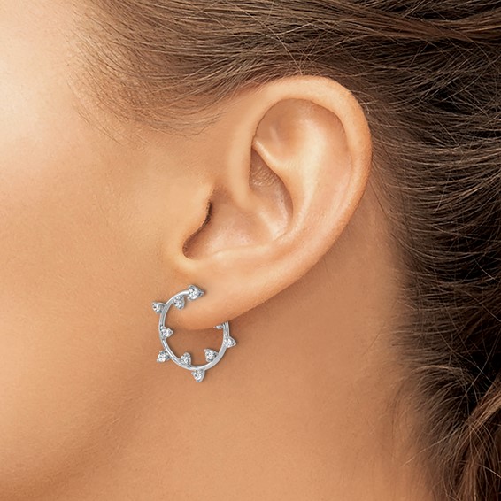 True Origin Lab Grown Diamond Circular Post Earrings