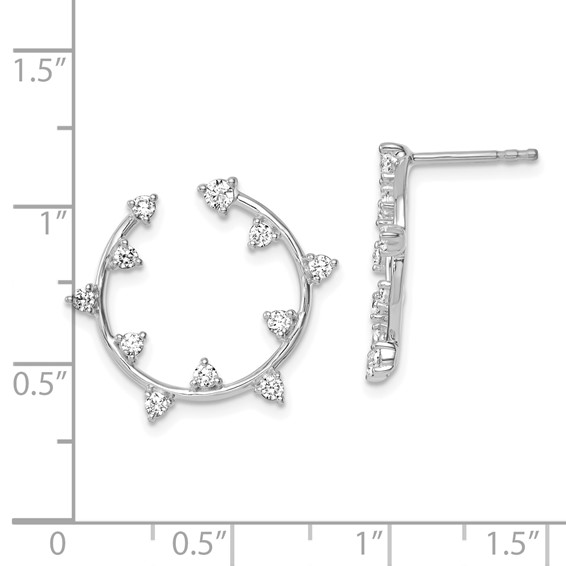 True Origin Lab Grown Diamond Circular Post Earrings