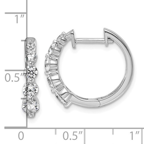 True Origin Lab Grown Diamond Hinged Hoop Earrings