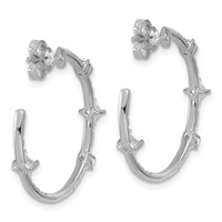 True Origin 14K White Gold 1 Carat Lab Grown Diamond VS+ F+ J-Hoop Complete Earrings view 4