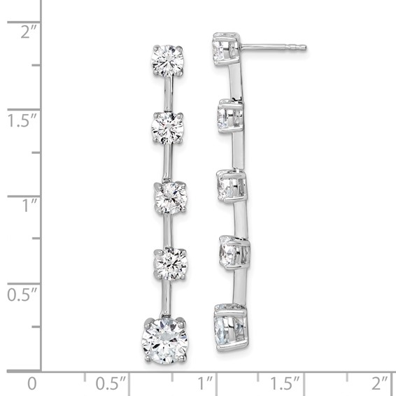 True Origin Lab Grown Diamond Post Dangle Earrings