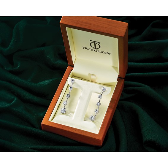 True Origin Lab Grown Diamond Post Dangle Earrings