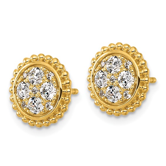 Diamond Fashion Cluster Earrings