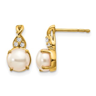 FWC Pearl and Diamond Earrings