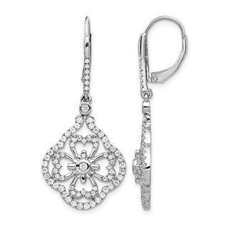 Diamond Fancy Leverback Earrings