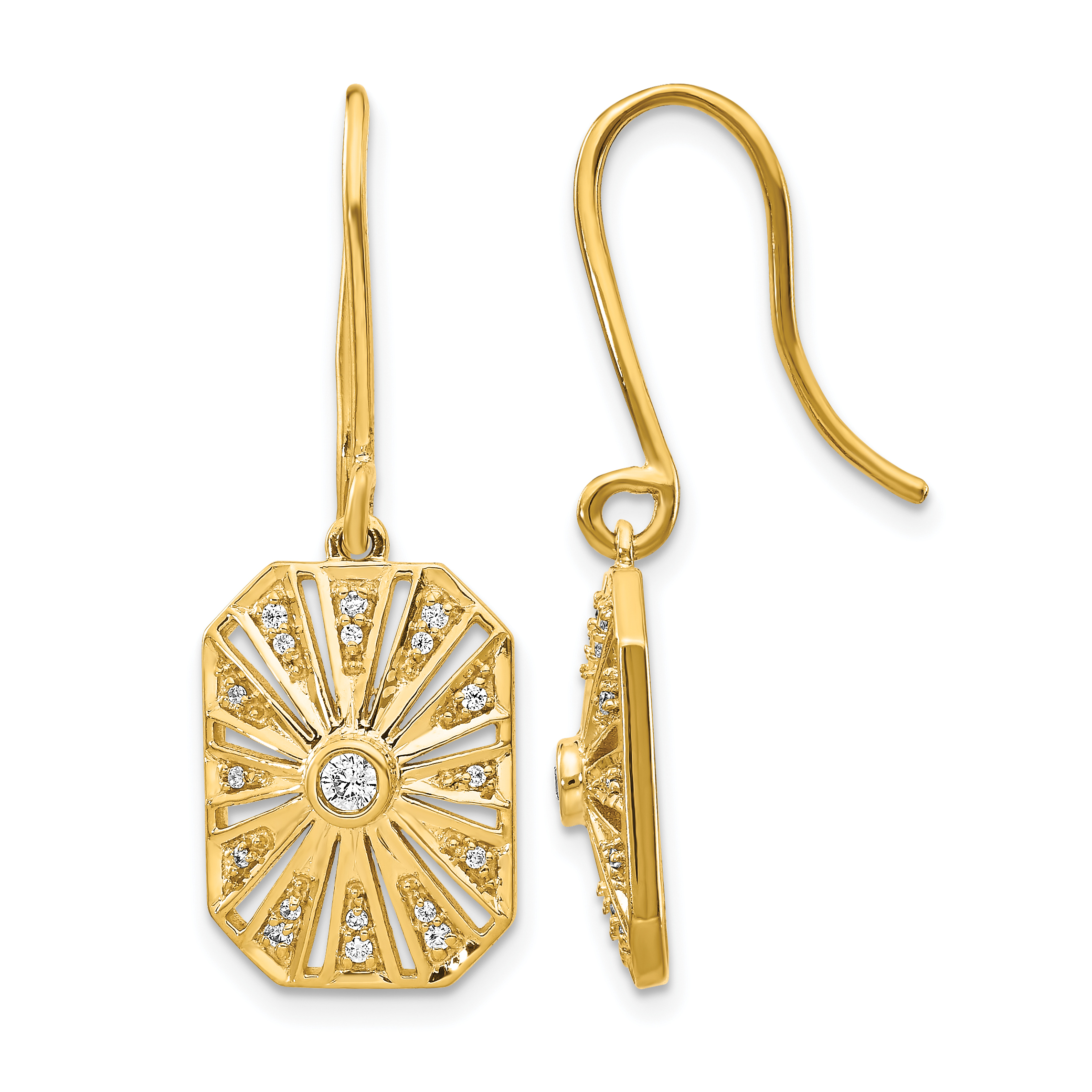 14k Diamond Vintage Earrings (EM3950-020-YA)