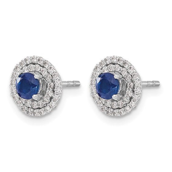Gemstone & Diamond Earrings with Earring Jackets