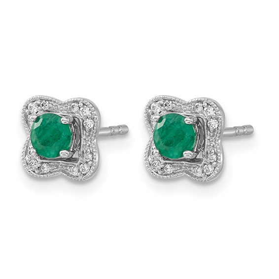 Gemstone & Diamond Earrings with Earring Jackets