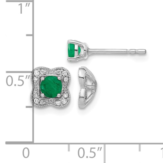 Gemstone & Diamond Earrings with Earring Jackets