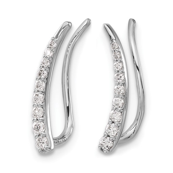 Diamond Ear Climber Earrings