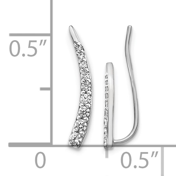 Diamond Ear Climber Earrings