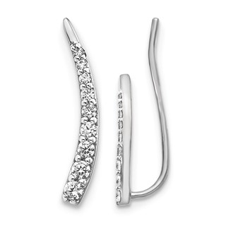 Diamond Ear Climber Earrings