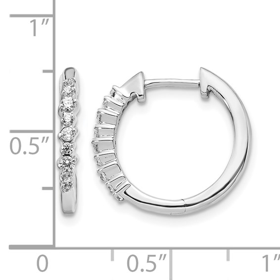 Diamond Hinged Hoop Earrings