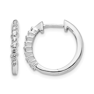 Diamond Hinged Hoop Earrings