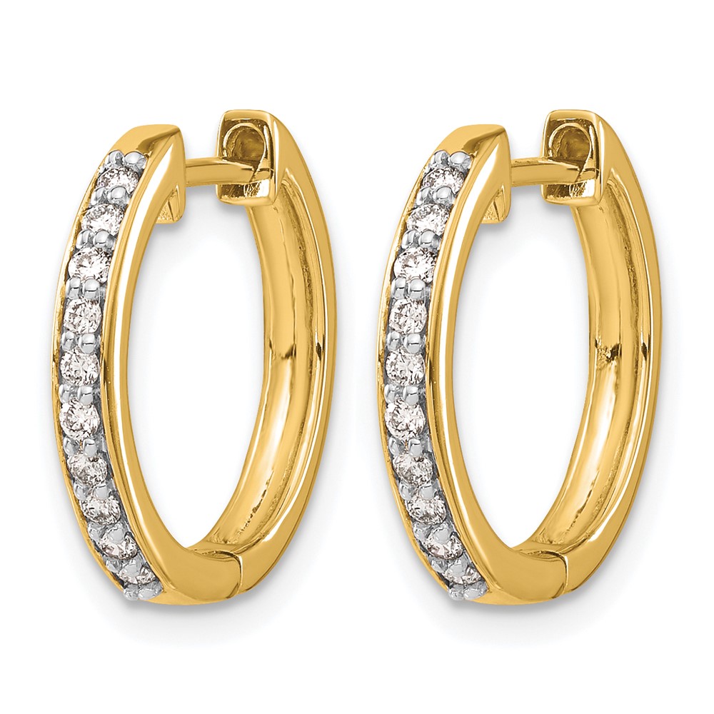 10k Diamond Hinged Hoop Earrings (EM4264-025-1YA)