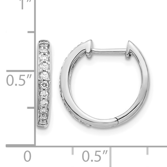 Diamond Hinged Hoop Earrings