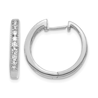 Diamond Hinged Hoop Earrings