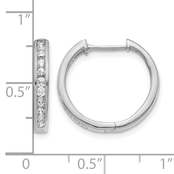 Diamond Hinged Hoop Earrings