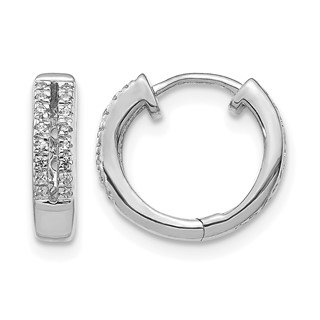 Diamond Hinged Hoop Earrings