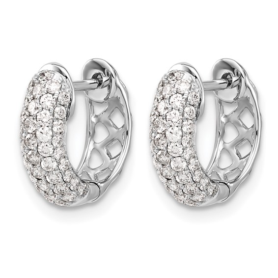 Diamond Hinged Hoop Earrings