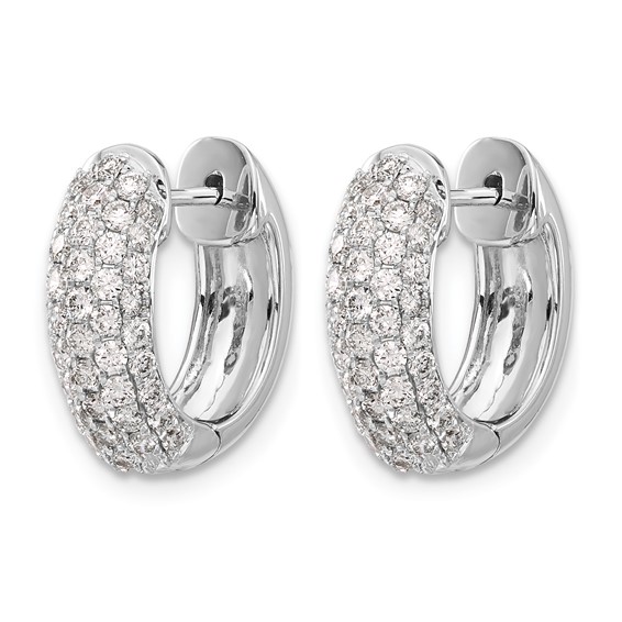 Diamond Hinged Hoop Earrings