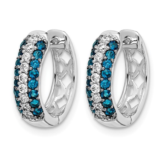 Diamond Hinged Hoop Earrings