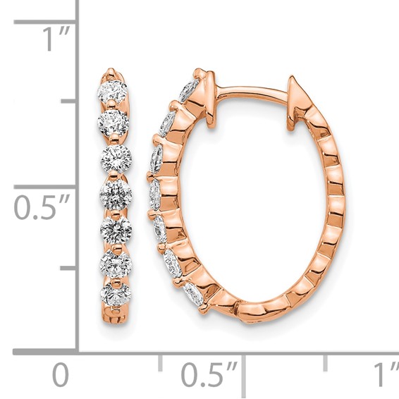 Diamond Hinged Hoop Earrings