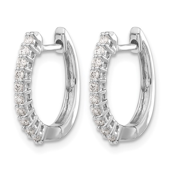 Diamond Hinged Hoop Earrings