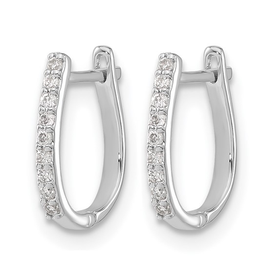 Diamond Hinged Hoop Earrings