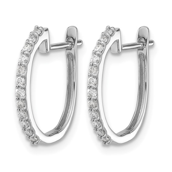 Diamond Hinged Hoop Earrings