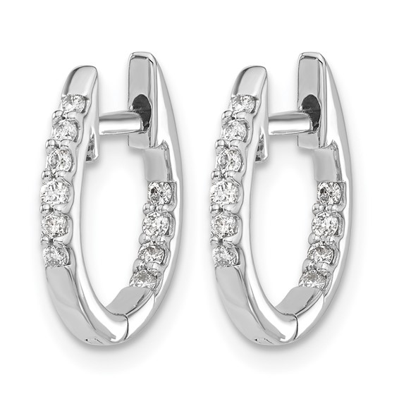 Diamond Hinged Hoop Earrings