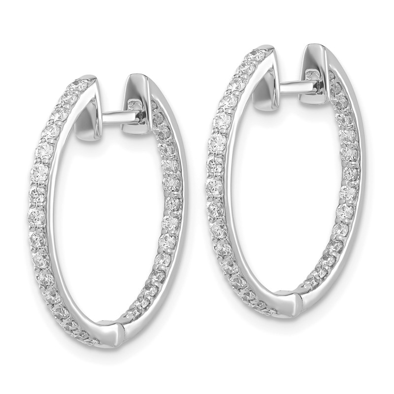 14kw Lab Grown Dia. VS/SI+ G+ Hoop Earrings