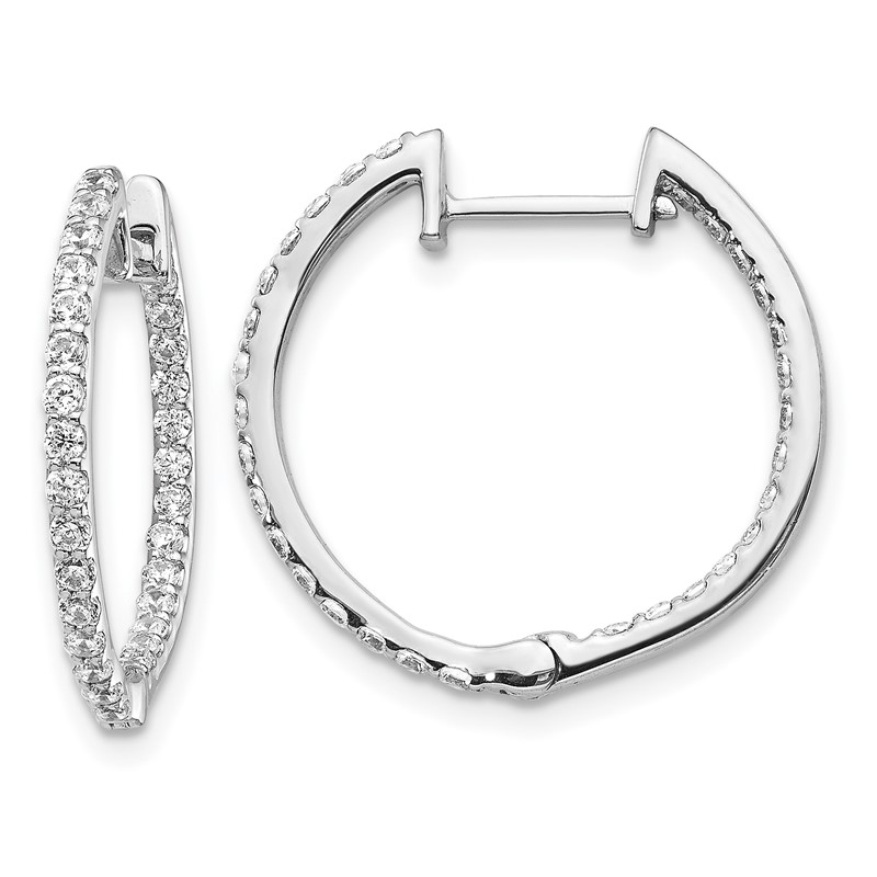 14kw Lab Grown Dia. VS/SI+ G+ Hoop Earrings