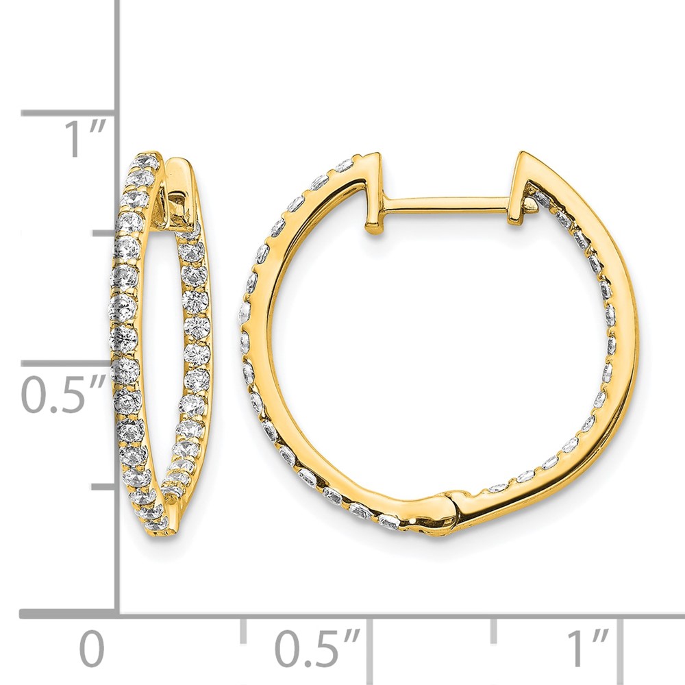 14k Diamond In/Out Hinged Hoop Earrings (EM5425-075-YA)