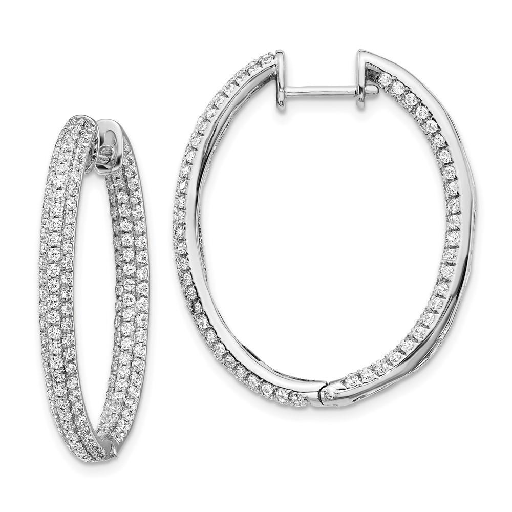 14K White Gold Diamond In-Out Hinged Hoop Earrings EM5437-220-WA ...