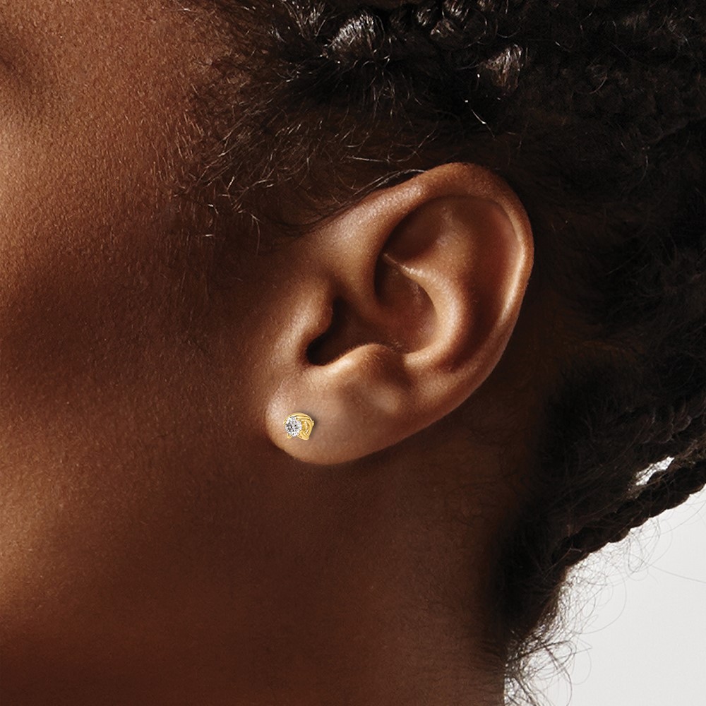 14k Diamond Post Earrings (EM5446-020-YA)