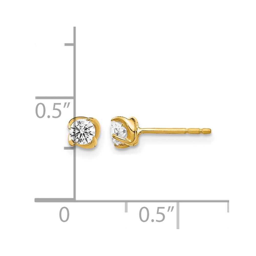 14k Diamond Post Earrings (EM5447-033-YA)
