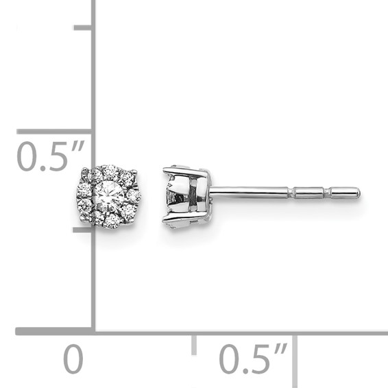 Diamond Cluster Post Earrings