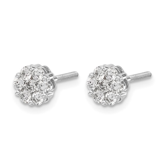 Diamond Cluster Earringss