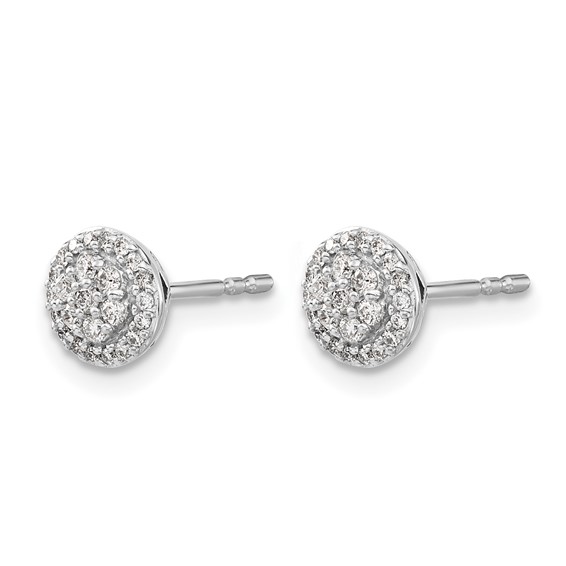 Diamond Cluster Post Earrings