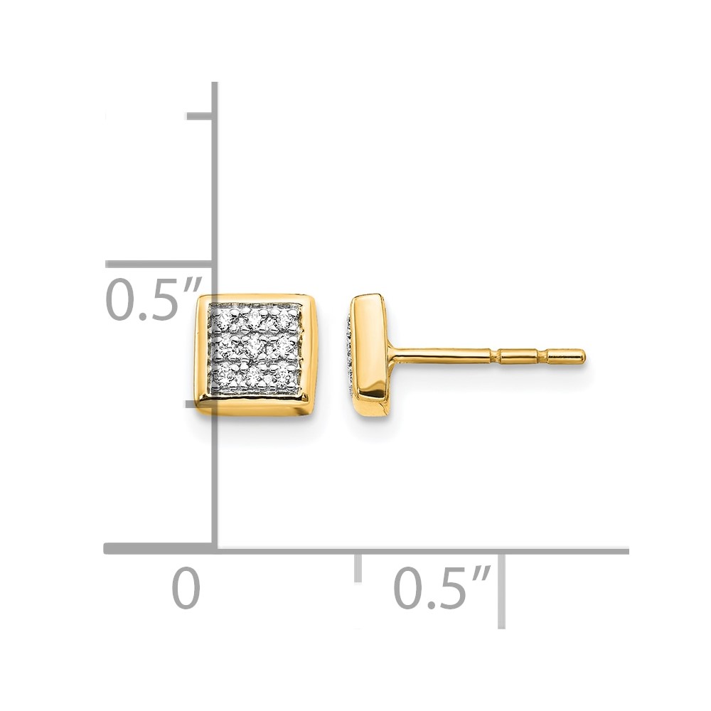 10k Diamond Post Earrings (EM5471-010-1YA)