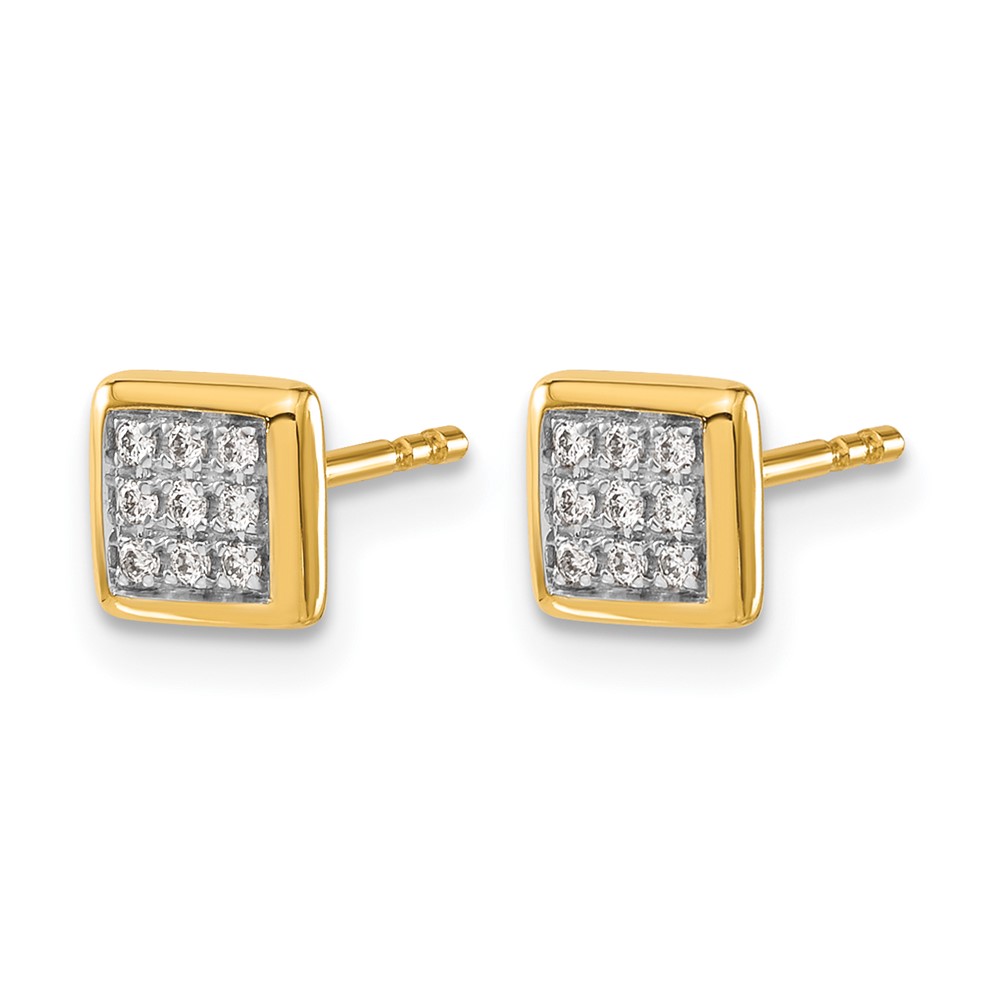 14k Diamond Post Earrings (EM5471-010-YA)