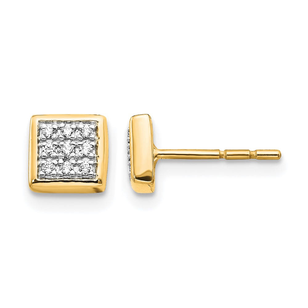 14k Diamond Post Earrings (EM5471-010-YA)